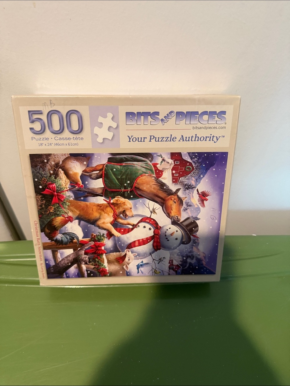 500-Piece Holiday Puzzle - White/Blue Box